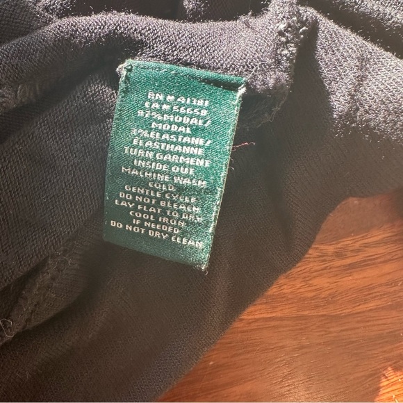 Designer Polo Ralph Lauren oversized Long Sleeve shirt sweatshirt 2X XXL black - Picture 6 of 9